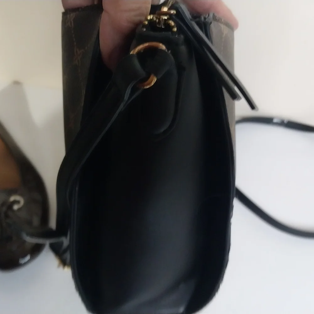 NINE WEST Dark Brown and Cream Color Women's Bag